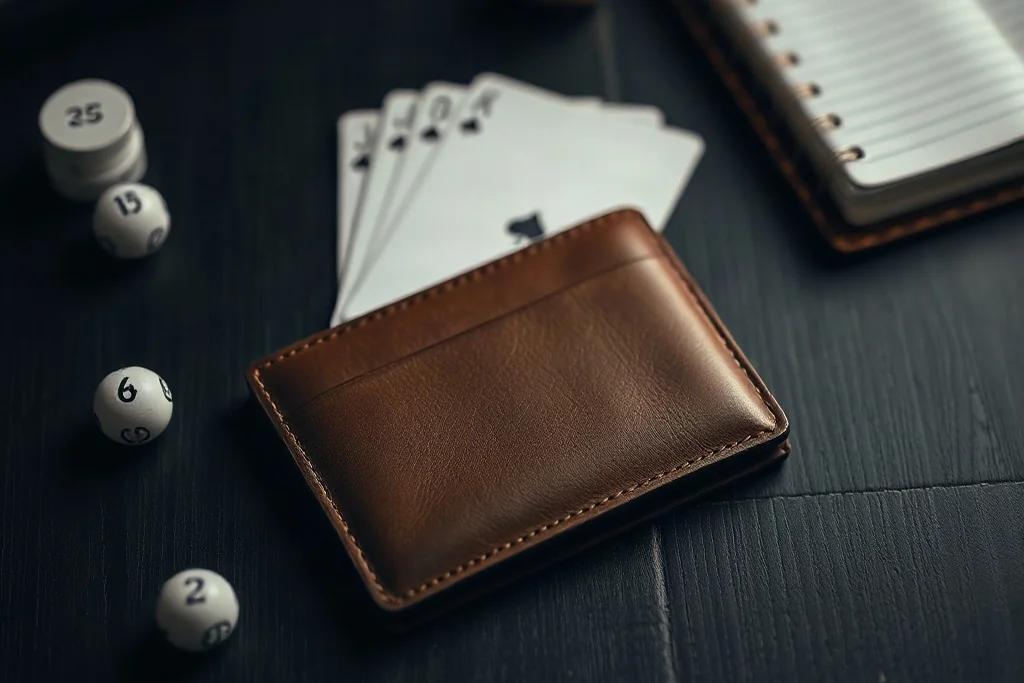Apostador conferindo odds de futebol em notebook sobre mesa de madeira